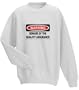 WARNING BEWARE OF THE QUALITY ASSURANCE Adult Sweatshirt (Crewneck) Various Colors