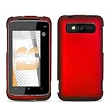 Red Rubberized Protector Case for HTC 7 Trophy