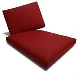 garden and patio furnitures item: Strathwood Falkner 3-Seater Deep Lounge Sofa Cushion, Set of 6, Garnet