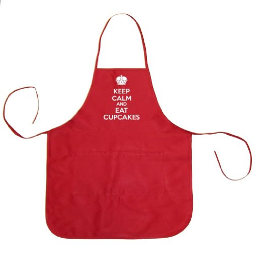 Tasty Threads Keep Calm And Eat Cupcakes Unisex Chef Apron