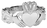 Mens Claddagh Trinity Band in Silver