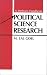 Book Political Science Research: A Methods Handbook
