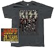 Rock Band KISS 'Destroyer' shirt '30 Years Of Destruction' charcoal grey 2-sided tee