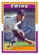 Jim Perry autographed baseball card (Minnesota Twins) UDA Decade