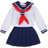セーラー服set 白×紺