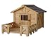 S&H Pet Products DH2014 Doggy Ranch Dog House, Natural Wood