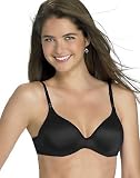 Barely There Women's Invisible Look Underwire Bra, Black, 36C