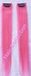 Hair Collection-12" PINK 100% Human Hair Clip in on Extensions - 1.75"widex2pcs