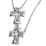 Silver Cubic Zirconia Necklaces, Size: 17 inches