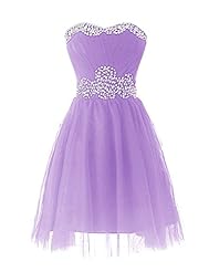 Strapless Beaded Cocktail Party Dress 