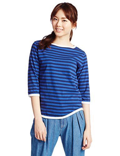 (ビームスボーイ) BEAMS BOY  / 1cｍボーダー ボートネック 7分袖