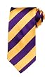Purple and Gold Thick Stripe - Necktie - Tie
