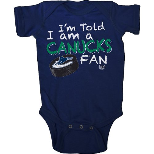 Old Time Hockey Vancouver Canucks Lemming Team Creeper Kids Size 6 Months