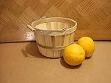 1 Dozen 1/2 Peck Size Wooden Basket With Wooden Spool Handle