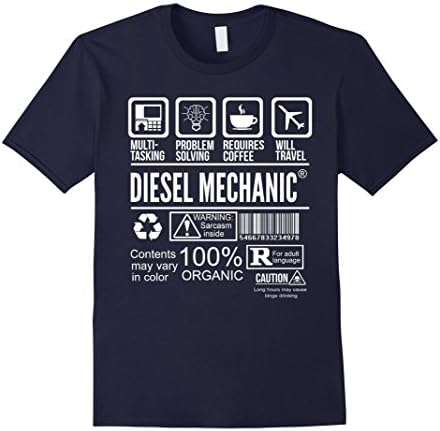 Men's Mechanic shirt- Diesel mechanic multi-tasking 2XL Navy