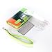 ATC Lumsing(TM) New ID Business Credit Card Holder Stand Hard Case Back Cover for Apple iPhone 5 with Screen protector & Stylus Pen (Wallet case Green+Dark Green+Orange)