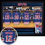 New York Rangers NHL Customized Locker Room 11 x 14 Photograph - Black Frame