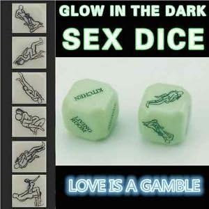 Sex Dice Glow in the Dark Gambling Toys Funny Humour Craps Romance for Couples #T022