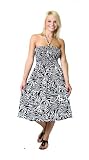 Alki'i Women's One-size-fits-all Tube Dress/Coverup with Animal Print (Zebra/Leopard/Cheetah/Giraffe)