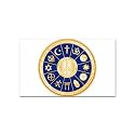 Sticker (Rectangular) of International Peace Symbol - World Religions (Christianity, Hinduism, Taoism, Bahai'i, Buddhism, Jainism, Shinto, Confucianism, Native Spirituality, Judaism, Sikhism, and Islam Logos)