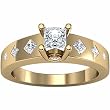 14K Yellow Gold Diamond Engagement Ring - 0.75 Ct.