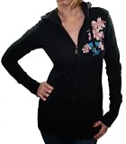 ED HARDY Christian Audigier Swallow Tunic Womens Hoodie Sweatshirt