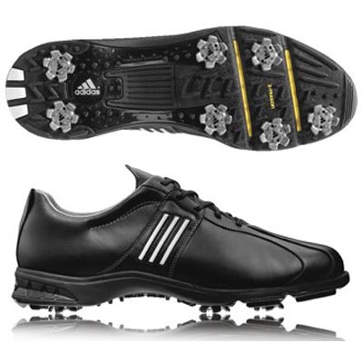 Adidas 2007 Men’s Torsion Euro II Golf Shoes - Black / Black / Running White Golf Shoes Picture