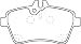 Mercedes Benz B170 1.7 Jul/2005>Onwards Front Brake Pads