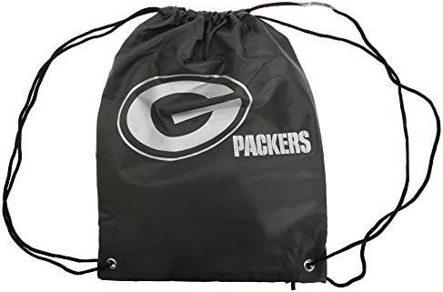NFL Green Bay Packers Official Foil Print Drawstring Sports/Gym Bag (One Size) (Green)