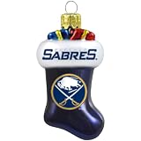 NHL Buffalo Sabres Blown Glass Stocking Ornament