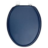 Buy ELONGATED Premium Ginsey NAVY Padded Soft Toilet Seat by Ginsey Industries