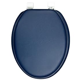 Buy ELONGATED Premium Ginsey NAVY Padded Soft Toilet Seat by Ginsey Industries now!