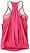 adidas Girls' Big Flow Tank, Shock Pink/Black, Large