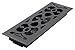 Accord AMFRBLV414 Floor Register with Victorian Design, 4-Inch x 14-Inch(Duct Opening Measurements), Matte Black