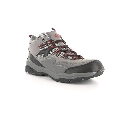 New Mens Grey Lace up Hiking Shoes Trainers