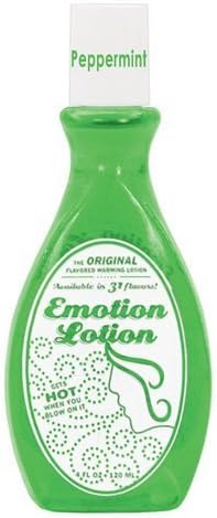 Peppermint EMOTION Lotion Massage Warming Lubricant Water Based 4 ounce bottle by Product Promotions