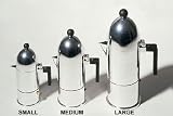 Alessi La Cupola Espresso Maker - Small - Black Handle