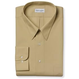 <b>Van Heusen Wrinkle Free Fitted Dress Shirt- Poplin Solid Point Collar</b>