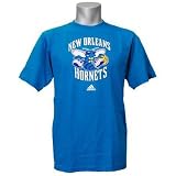 (アディダス)Adidas NBA Full Primary Logo Short Sleeve Tシャツニューオリンズ ホーネッツ (ティール) ホーネッツ