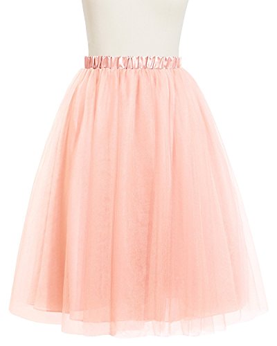 Bridesmay Women Short Tulle Formal Skirt Prom Party Evening Gown Bridal Skirt