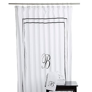 MONOGRAMMED SHOWER CURTAIN - THE LETTER TREE - MONOGRAMMED SOAP