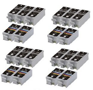 D@J Canon Pixma iP100 Compatible Set of 20 Ink Cartridges: 12 Black PGI-35, 8 Color CLI-36 PIXMA iP100 PIXMA mini 260PIXMA mini320
