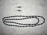 41BO9QL0UsL. SL160  Metal Tone and Acrylic Beads Necklace and Earring Set
