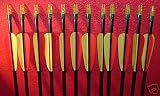 DISCOUNT CARBON ARROWS BLACK TECHNOFIBRE W/BROADHEADS