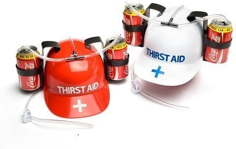Thirst Aid Helmet Drinking Hat (Colours may vary) by Thirst Aid Helmet by Thirst Aid Helmet