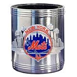 New York Mets Stainless Steel Can Cooler - MLB Baseball Fan Shop Sports Team Merchandise