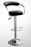 BRAND NEW PAIR OF BLACK FAUX LEATHER KITCHEN/BAR STOOLS