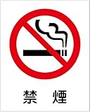 「禁煙（Ｓ）」 床や路面に直接貼れる 路面表示ステッカー 300X240mm