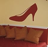 Vinyl Wall Art Decal Sticker Fashion High Heels Shoe