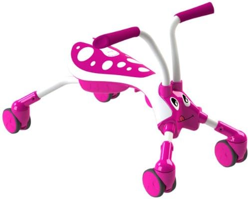 Scramblebug 4 Wheel Push/Scoot Ride-On Color: Pink/White